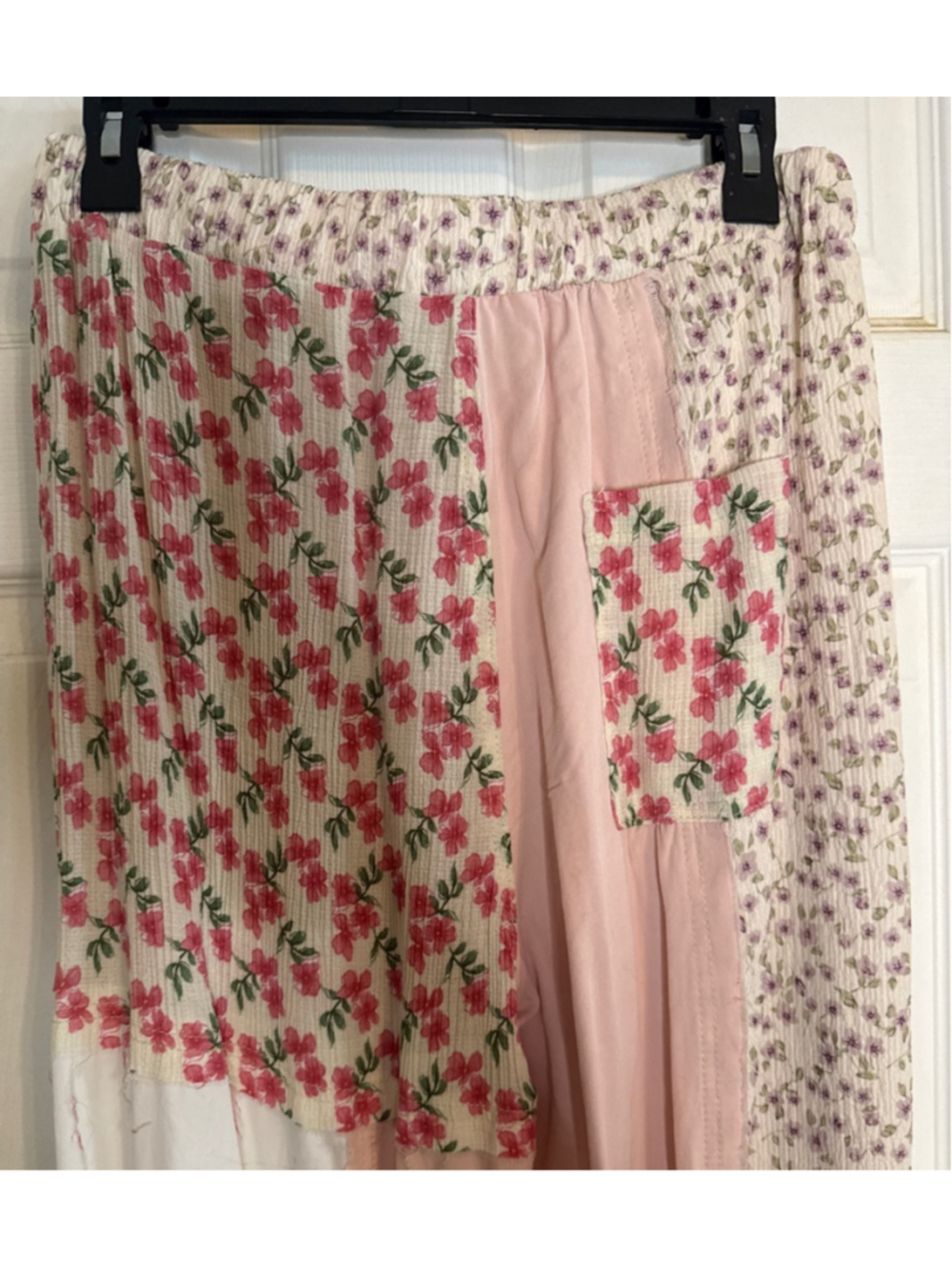 POL Pink Floral Patchwork Harem Pants S - Picture 4 of 6